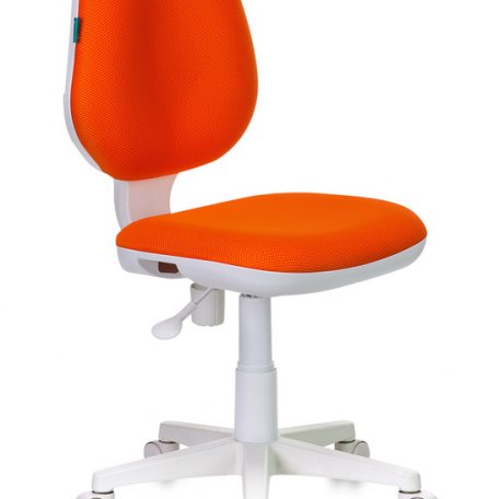 Кресло Бюрократ CH-W213/TW-96-1 (Children chair CH-W213 orange TW-96-1 cross plastic plastik белый)
