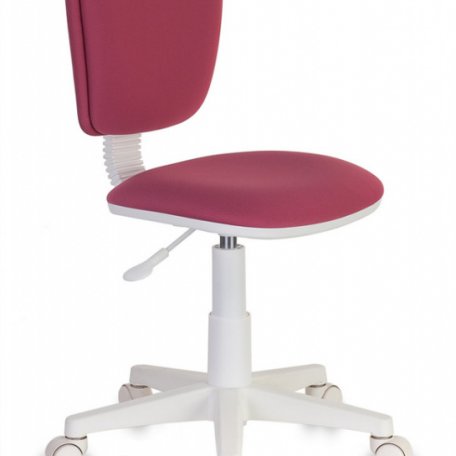 Кресло Бюрократ CH-W204NX/26-31 (Children chair CH-W204NX pink 26-31 cross plastic plastik белый)
