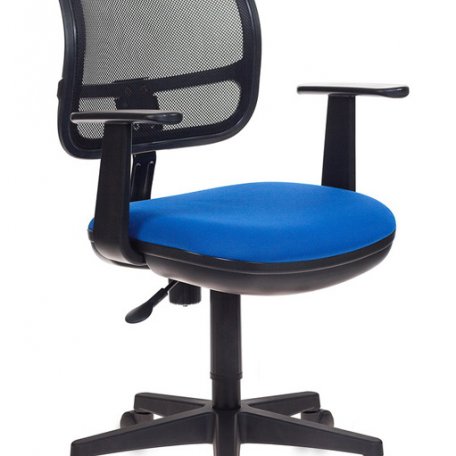 Кресло Бюрократ CH-797AXSN/26-21 (Office chair Ch-797AXSN black seatblue 26-21 mesh/fabric cross plastic)