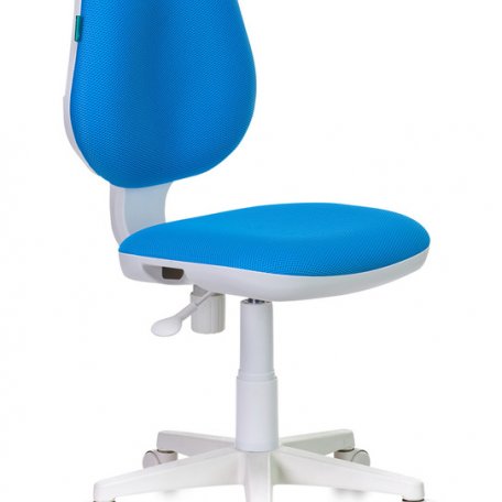 Кресло Бюрократ CH-W213/TW-55 (Children chair CH-W213 blue TW-55 cross plastic plastik белый)
