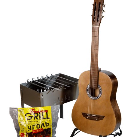 Акустическая гитара АККОРД ACD-39A-93-DN-LT (с мангалом, шампурами и углем)
