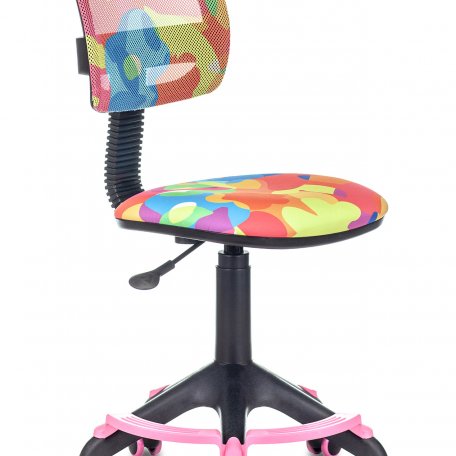 Кресло Бюрократ CH-299-F/ABSTRACT (Children chair CH-299-F multicolor абстракция mesh/fabric cross plastic footrest)