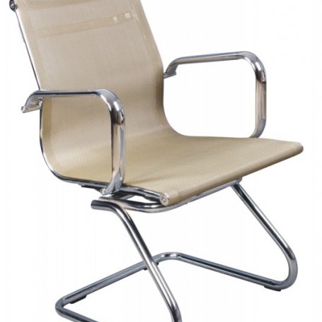 Кресло Бюрократ CH-993-LOW-V/GOLD (Office chair CH-993-Low-V gold gauze low back runners metal хром)