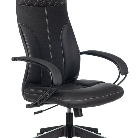 Кресло Бюрократ CH-608/ECO/BLACK (Office chair CH-608/ECO black eco.leather cross plastic)