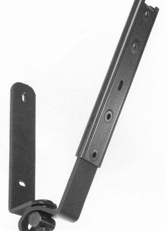 Крепление EuroMet BS/W-1 Настенный кронштейн для установки громкоговорителя до 5кг, пластина 196 х 30 mm, с регулировками поворота и наклона, сталь черного цвета.