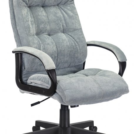 Кресло Бюрократ CH-824/LT-28 (Office chair CH-824 grey/l.blue Light-28 cross plastic)