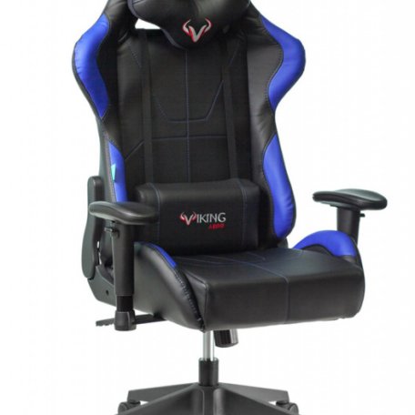 Кресло Zombie VIKING 5 AERO BLUE (Game chair VIKING 5 AERO black/blue eco.leather headrest cross plastic)