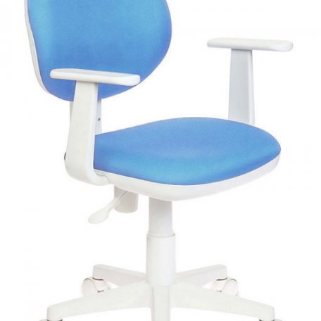 Кресло Бюрократ CH-W356AXSN/15-107 (Children chair CH-W356AXSN blue 15-107 cross plastic plastik белый)