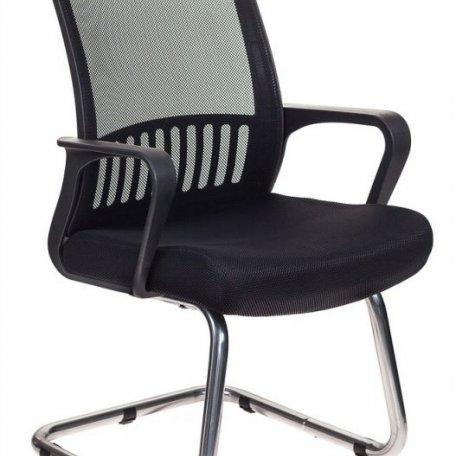 Кресло Бюрократ MC-209/B/TW-11 (Office chair MC-209 black TW-01 TW-11 mesh/fabric runners metal хром)
