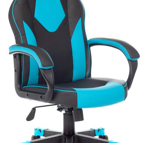 Кресло Zombie GAME 17 BLUE (Game chair GAME 17 black/blue textile/eco.leather cross plastic)