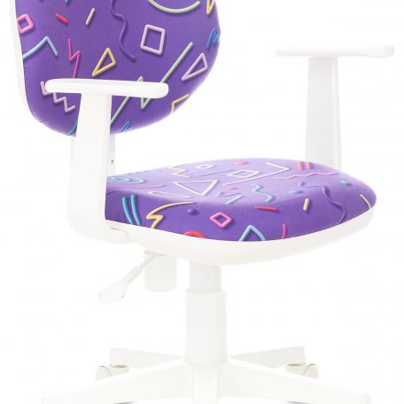 Кресло Бюрократ CH-W356AXSN/STICK-VI (Children chair CH-W356AXSN violet Sticks 08 cross plastic plastik белый)
