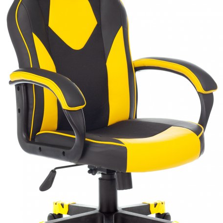 Кресло Zombie GAME 17 YELL (Game chair GAME 17 black/yellow textile/eco.leather cross plastic)
