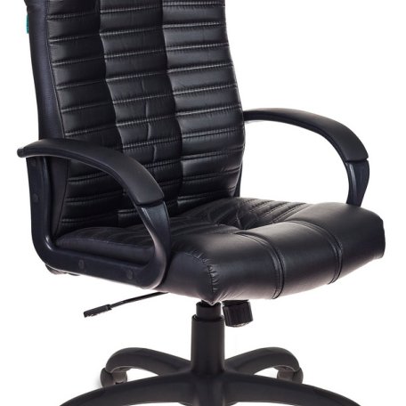 Кресло Бюрократ KB-10/BLACK (Office chair KB-10 black eco.leather cross plastic)