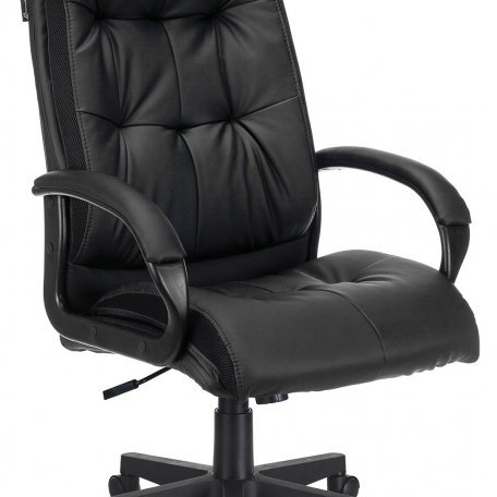 Кресло Бюрократ CH-824B/LBLACK (Office chair CH-824 black eco.leather cross plastic)