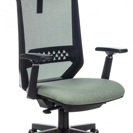 Кресло Бюрократ EXPERT GREEN (Office chair EXPERT black TW-01 seatgreen 38-407 mesh/fabric headrest cross plastic)