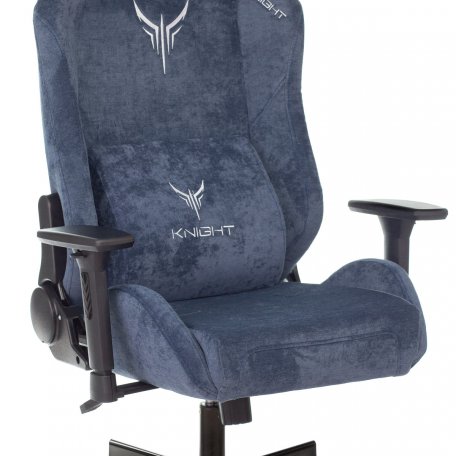 Кресло Knight N1 BLUE (Game chair Knight N1 Fabric blue Light-27 headrest cross metal)