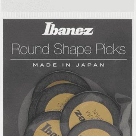 Медиаторы Ibanez Round Shape PPA1M-BK (6шт.)