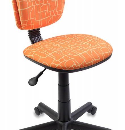 Кресло Бюрократ CH-204NX/GIRAFFE (Children chair CH-204NX orange giraffe cross plastic)