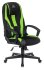 Кресло Zombie 9 GREEN (Game chair 9 black/l.green textile/eco.leather cross plastic) фото 1