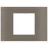 Ekinex Прямоугольная металлическая плата, EK-SRS-GBR,  серия Surface,  окно 60х60,  отделка - матовый никель фото 1