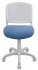 Кресло Бюрократ CH-W296NX/26-24 (Children chair CH-W296NX white TW-15 seatblue 26-24 mesh/fabric cross plastic plastik белый) фото 2