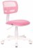 Кресло Бюрократ CH-W299/PK/TW-13A (Children chair CH-W299 pink TW-06A TW-13A mesh/fabric cross plastic plastik белый) фото 1