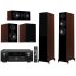 Комплект домашнего кинотеатра Wharfedale Diamond 5.0 (12.1+12.3+12C) Walnut Pearl + Denon AVC-X4700H Black фото 1