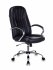 Кресло Бюрократ T-898SL/BLACK (Office chair T-898SL black eco.leather cross metal хром) фото 1