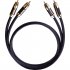 Межкомпонентный кабель Oehlbach STATE OF THE ART XXL Black Connection Cable RCA, 2x1,0m, gold, D1C13831 фото 2