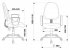 Кресло Бюрократ CH-1300N/3C1 (Office chair CH-1300N grey Престиж+ 3C1 cross plastic) фото 5