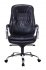 Кресло Бюрократ T-9950/BLACK-PU (Office chair T-9950 black eco.leather cross metal хром) фото 2