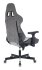 Кресло Zombie VIKING 7 KNIGHT GR (Game chair VIKING 7 KNIGHT Fabric grey Loft rombus textile/eco.leather headrest cross metal) фото 15