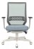Кресло Бюрократ EXPERT WHITE BLUE (Office chair EXPERT grey seatblue 38-405 mesh/fabric headrest cross plastic plastik белый) фото 8