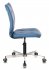 Кресло Бюрократ CH-330M/OR-03 (Office chair CH-330M blue Orion-03 eco.leather cross metal хром) фото 3