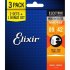 Струны Elixir 16540 Electric NANOWEB Super Light (.009-.042) 3-pack фото 2