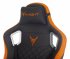 Кресло Knight OUTRIDER BO (Game chair Knight Outrider black/orange rombus eco.leather headrest cross metal) фото 2