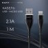 USB кабель HAVIT CB706 USB-A - Micro USB BK 1m фото 3