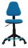Кресло Бюрократ KD-4-F/TW-55 (Children chair KD-4-F blue TW-55 cross plastic footrest) фото 2
