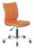 Кресло Бюрократ CH-330M/OR-20 (Office chair CH-330M orange Orion-20 eco.leather cross metal хром) фото 1