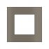 Ekinex Квадратная металлическая плата, EK-SQG-GBR,  серия Surface,  окно 55х55,  отделка - матовый никель фото 1