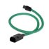 Кабель сетевой Straight Wire Green Lightning, 0.5m (IEC 15AMP MALE - IEC 15AMP FEMALE) фото 1
