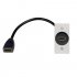 Панель клемная In-Akustik Premium HDMI Cable Terminal 56x28 HDMI<>HDMI #00980025256 фото 1