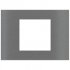 Ekinex Прямоугольная металлическая плата, EK-SRS-GBS,  серия Surface,  окно 60х60,  отделка - матовый титан фото 1