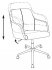 Кресло Бюрократ CH-380SL/26GPEARL (Office chair CH-380SL grey pearl Italia 26 cross metal хром) фото 7