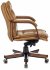 Кресло Бюрократ T-9927WALNUT-LOW/MUS (Office chair T-9927WALNUT-LOW mustard leather low back cross metal/wood) фото 3