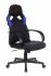 Кресло Zombie RUNNER BLUE (Game chair RUNNER black/blue textile/eco.leather cross plastic) фото 1