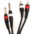 Межблочный кабель  Roxton DUL003/1M шнур Jack x 2 - RCA x 2 фото 1