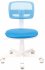 Кресло Бюрократ CH-W299/LB/TW-55 (Children chair CH-W299 blue TW-31 TW-55 cross plastic plastik белый) фото 2