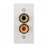 Клемная панель In-Akustik Premium Audio Cable Terminal 56x28 2 RCA #00980085026 фото 1