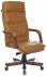 Кресло Бюрократ T-9927WALNUT/MUSTARD (Office chair T-9927WALNUT mustard leather cross metal/wood) фото 1